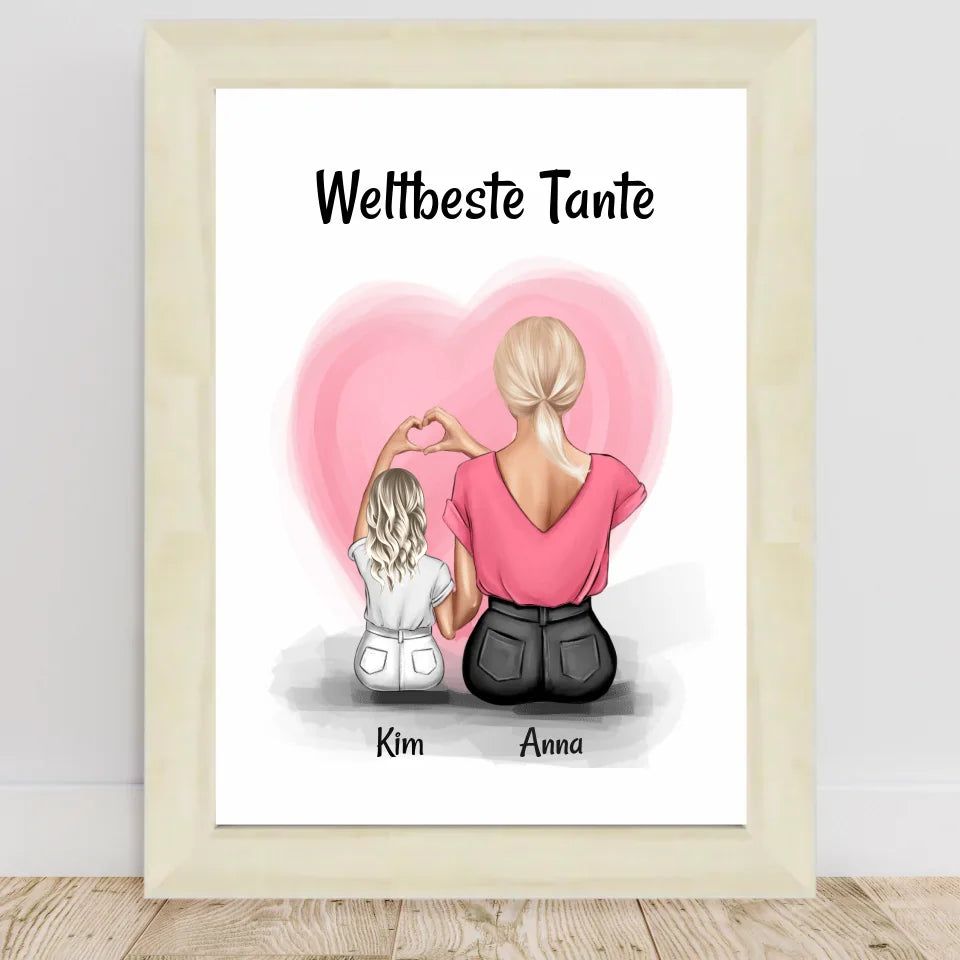 Poster mit Rahmen Hellholz 1