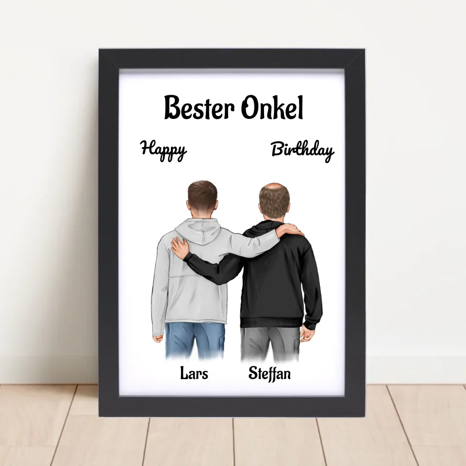 Poster mit Rahmen Schwarz 4