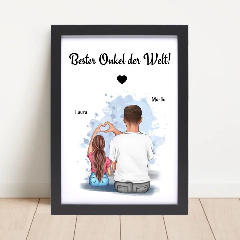 Poster mit Rahmen Schwarz 4