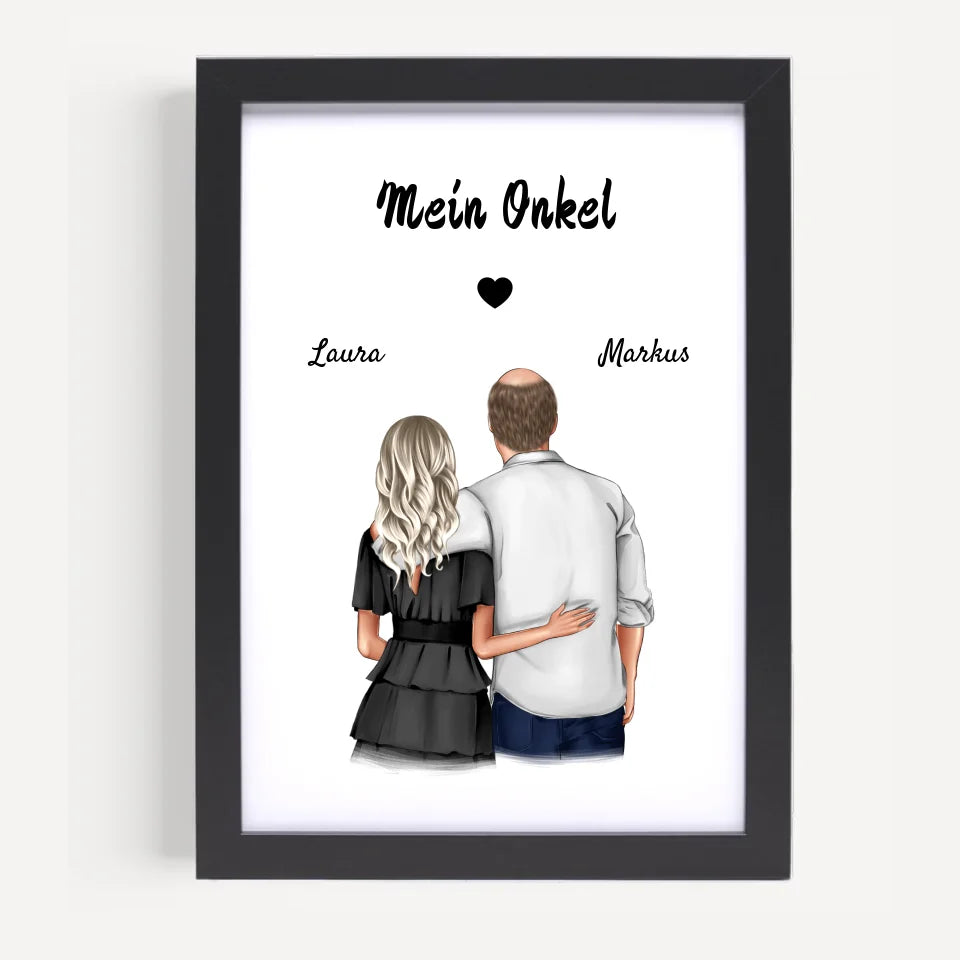 Poster mit Rahmen Schwarz 5