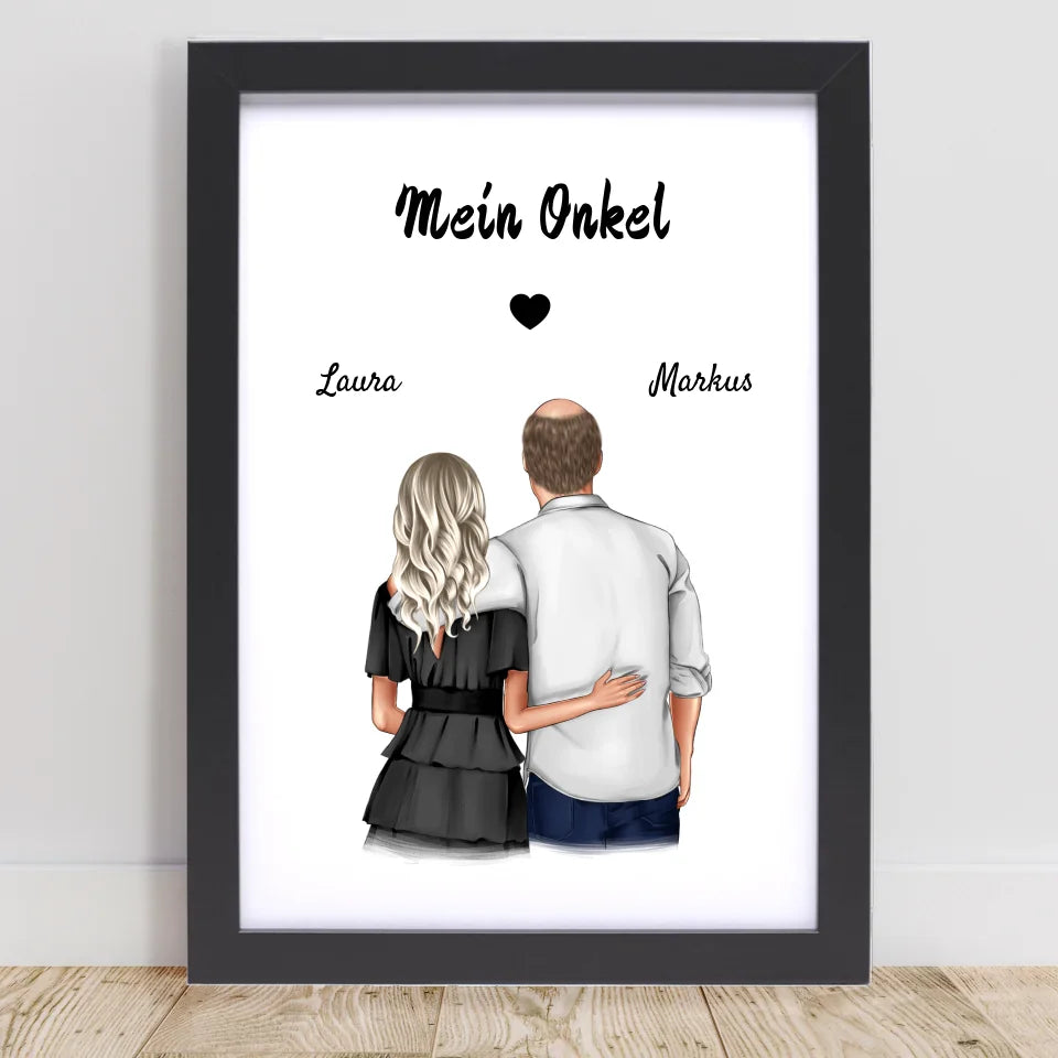 Poster mit Rahmen Schwarz 1
