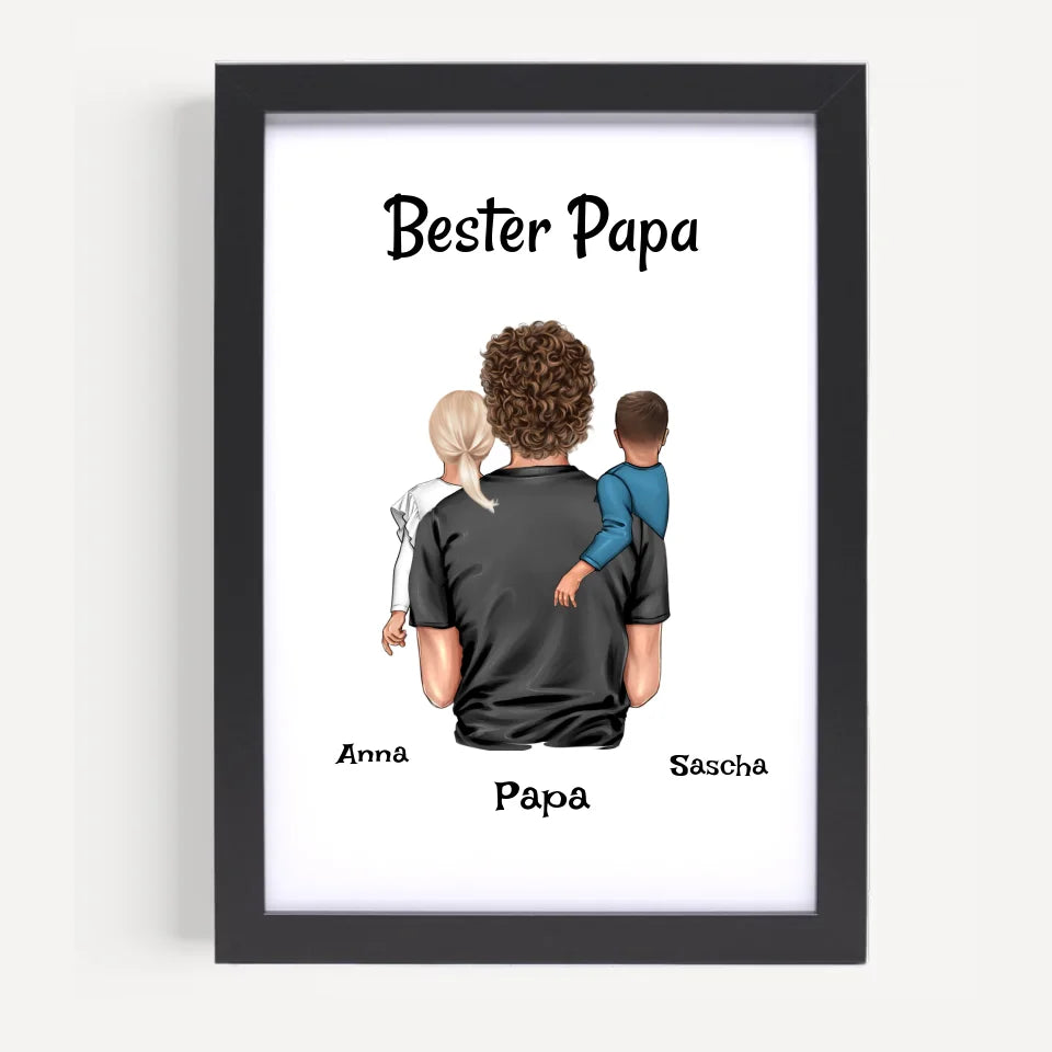 Poster mit Rahmen Schwarz 5