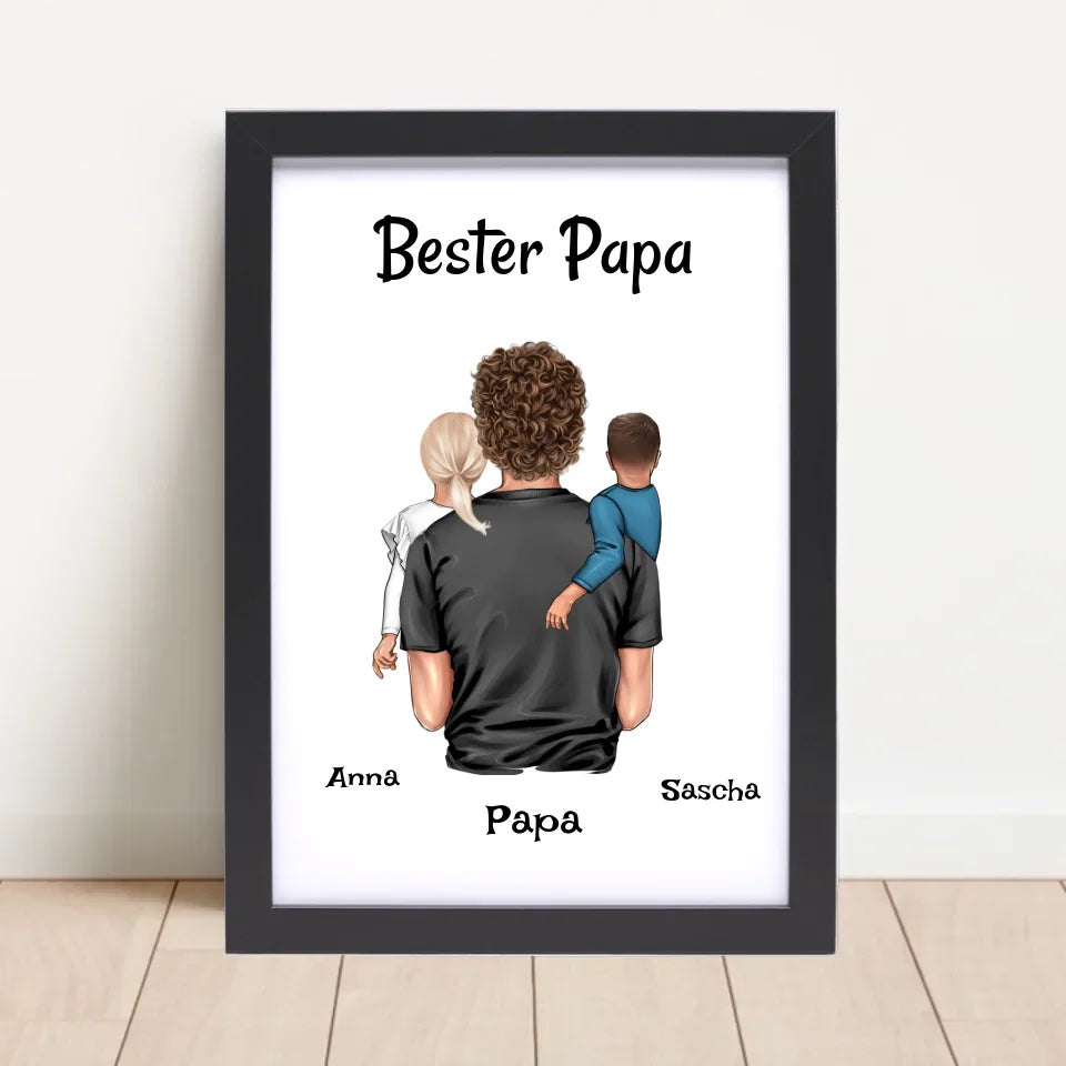 Poster mit Rahmen Schwarz 4