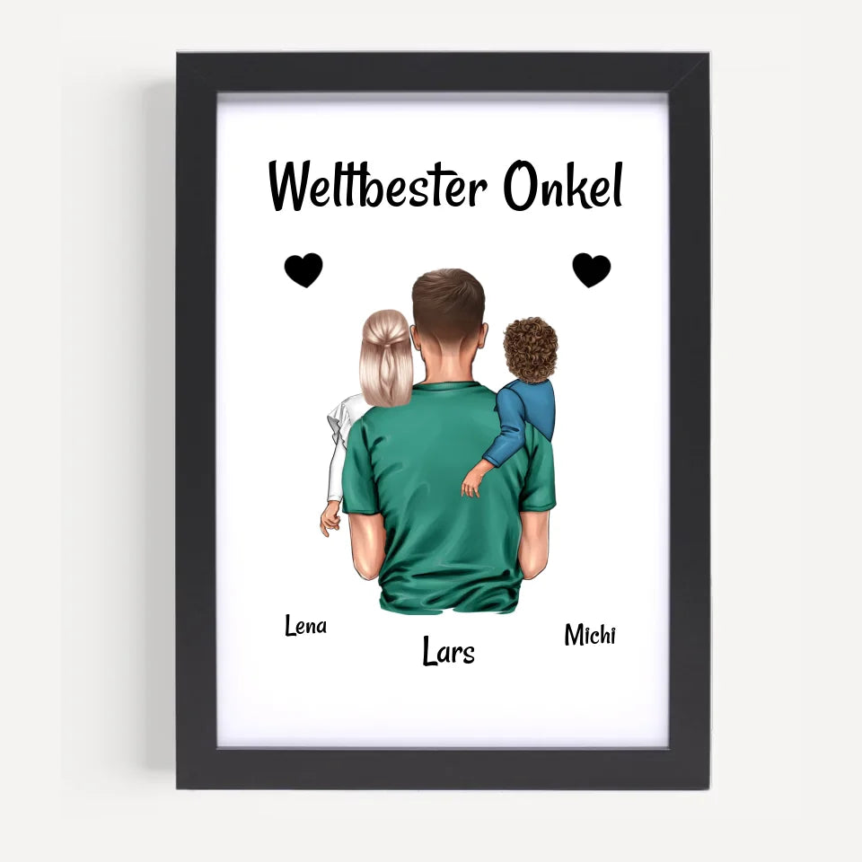 Poster mit Rahmen Schwarz 5