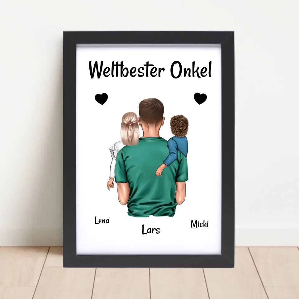 Poster mit Rahmen Schwarz 4