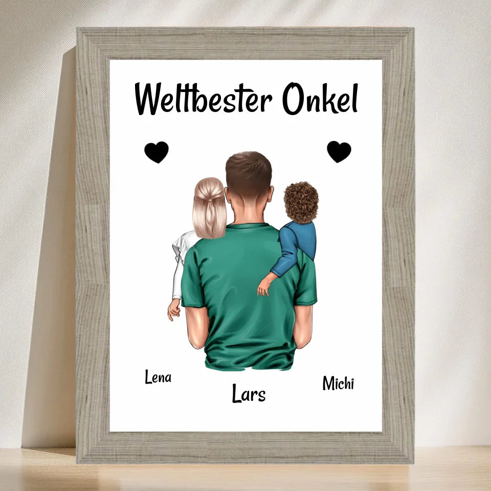 Poster mit Rahmen Beige 3
