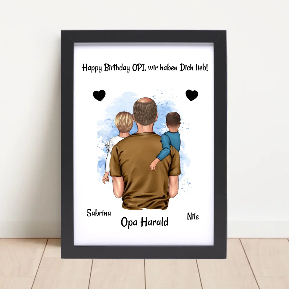 Poster mit Rahmen Schwarz 4