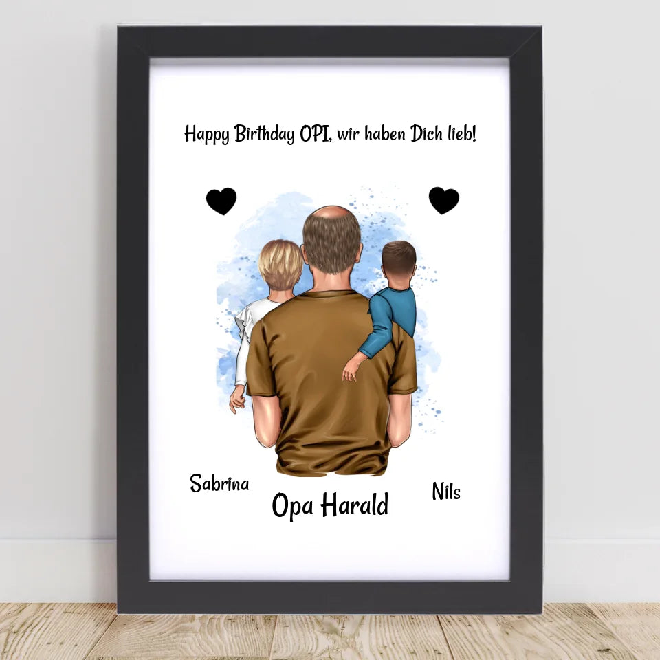 Poster mit Rahmen Schwarz 1
