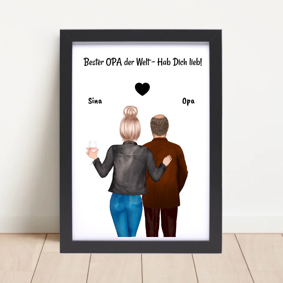 Poster mit Rahmen Schwarz 4