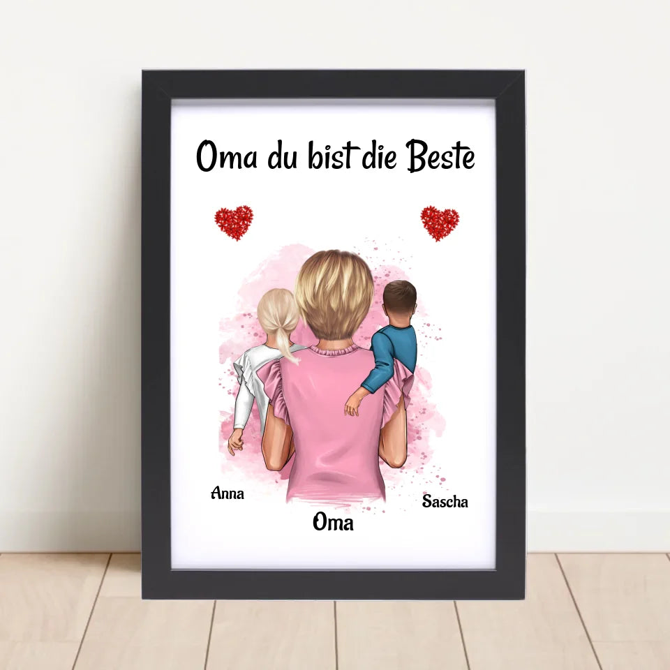 Poster mit Rahmen Schwarz 4