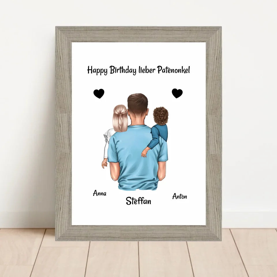 Poster mit Rahmen Beige 1