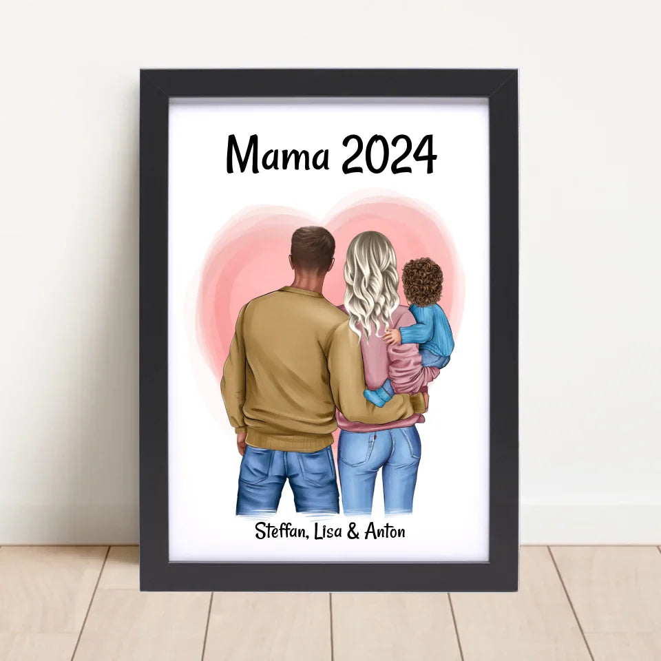 Poster mit Rahmen Schwarz 4
