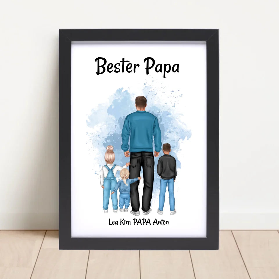 Poster mit Rahmen Schwarz 4
