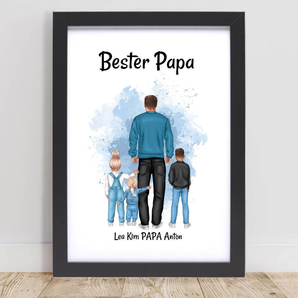 Poster mit Rahmen Schwarz 1
