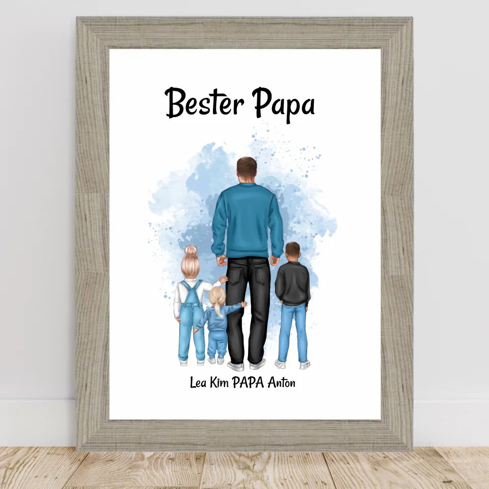 Poster mit Rahmen Beige 2