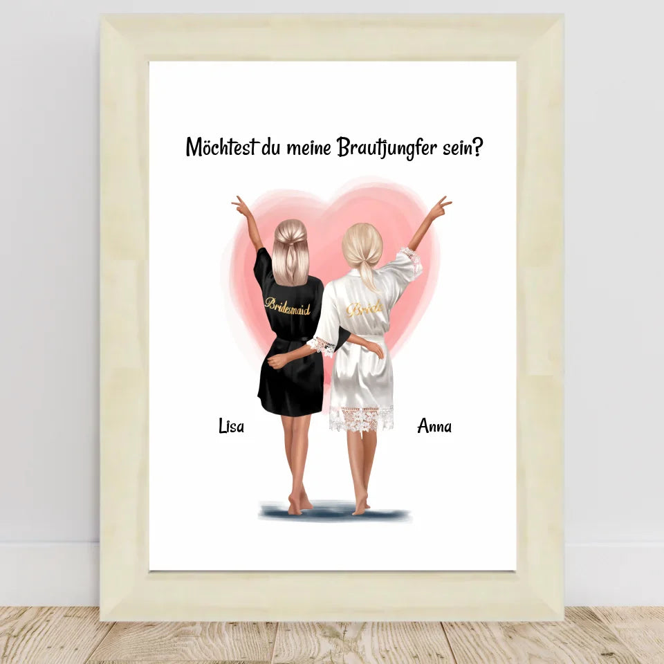 Poster mit Rahmen Hellholz 1