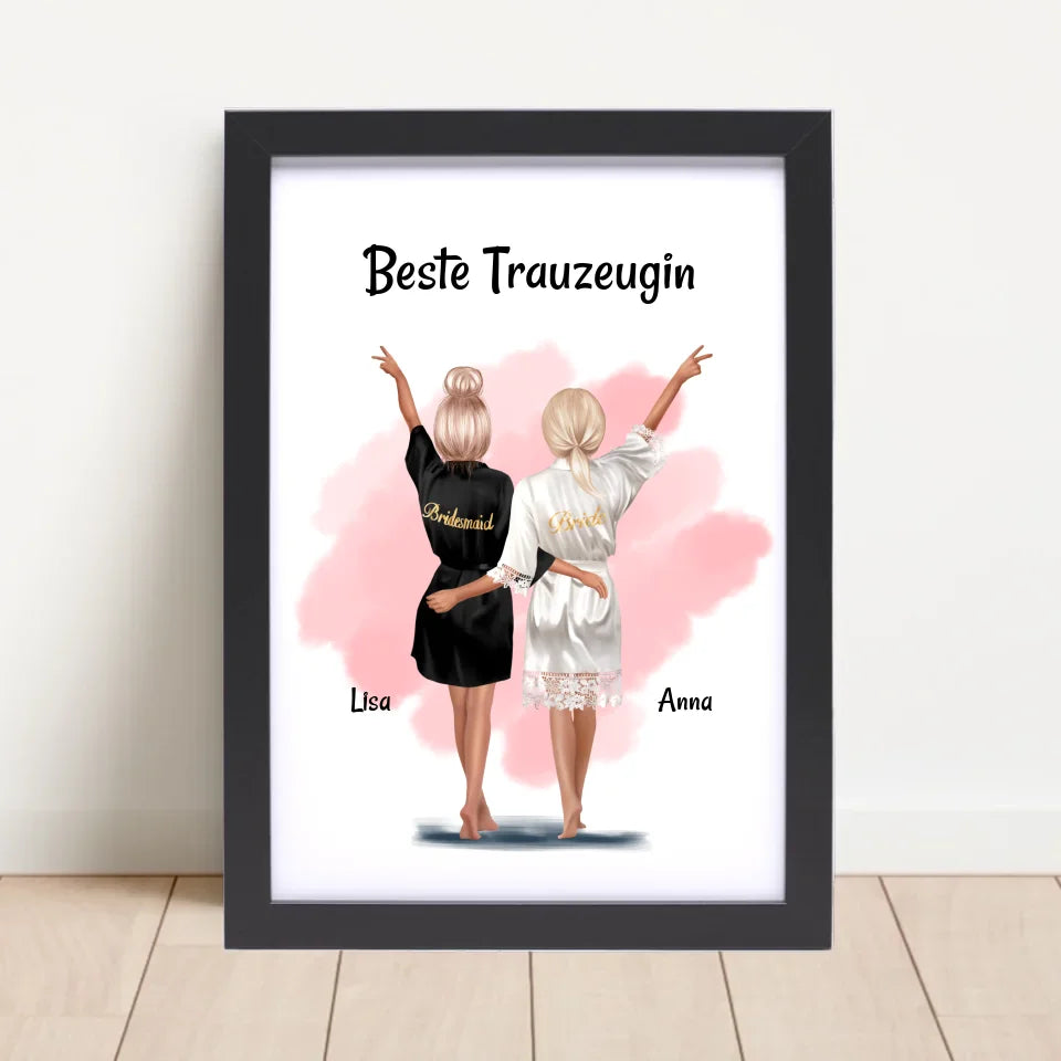 Poster mit Rahmen Schwarz 4