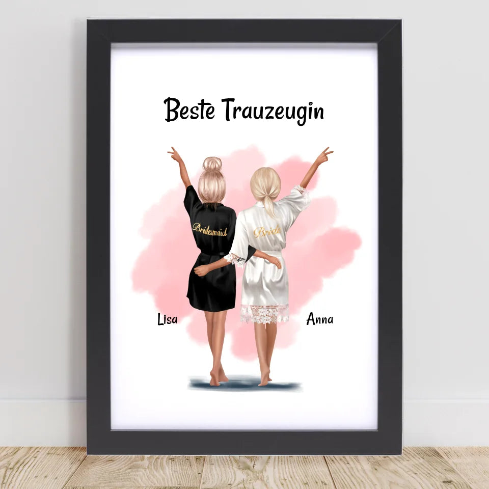 Poster mit Rahmen Schwarz 1