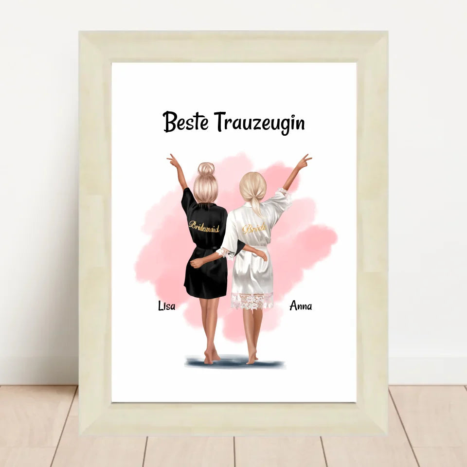 Poster mit Rahmen Hellholz 2