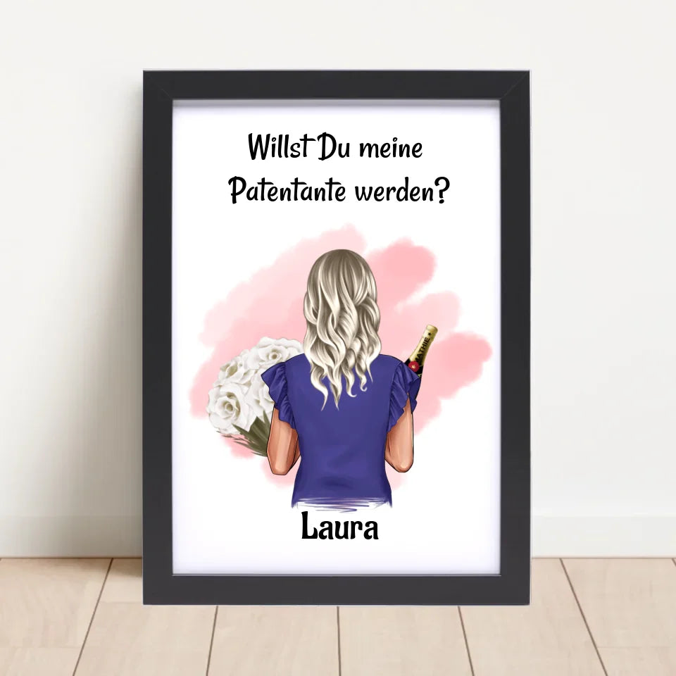 Poster mit Rahmen Schwarz 4