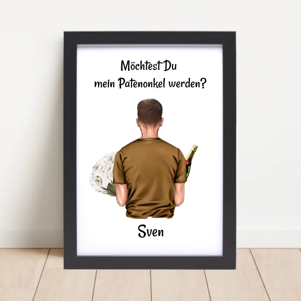 Poster mit Rahmen Schwarz 4