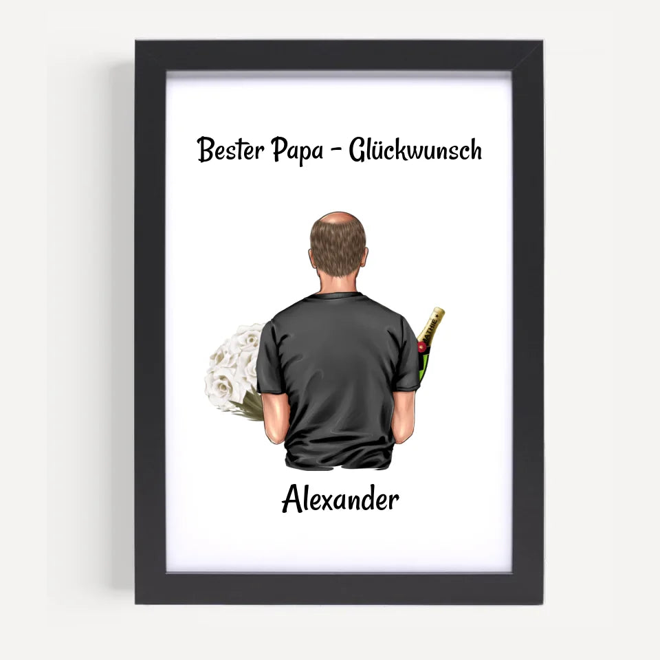 Poster mit Rahmen Schwarz 5