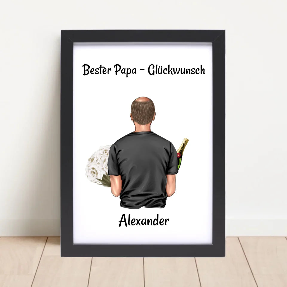 Poster mit Rahmen Schwarz 4