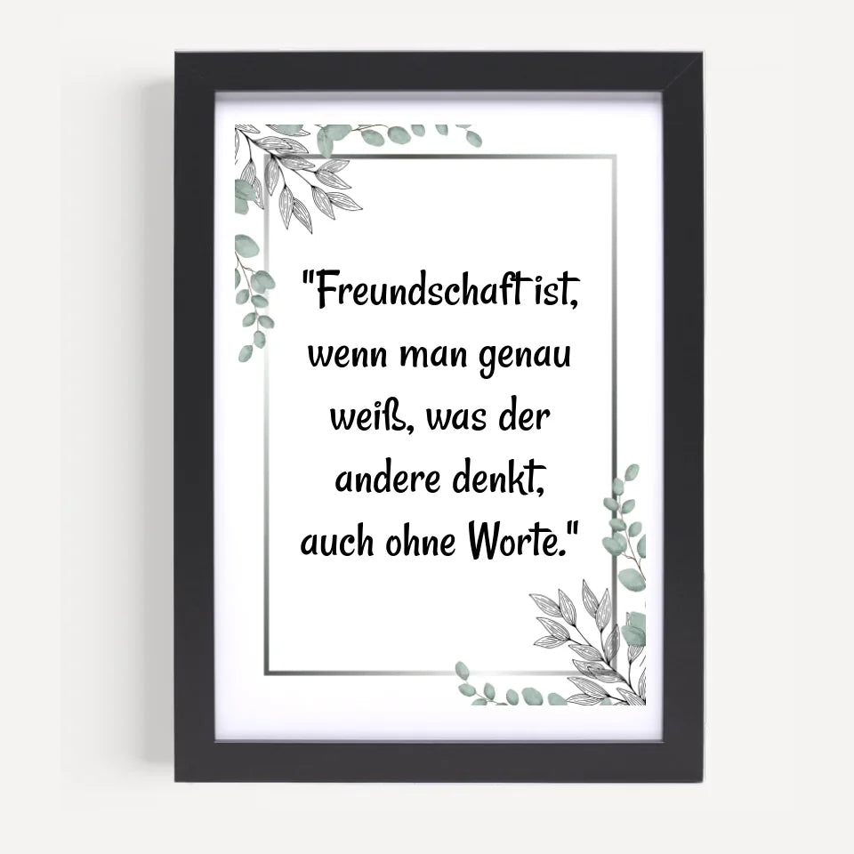 Poster mit Rahmen Schwarz 5