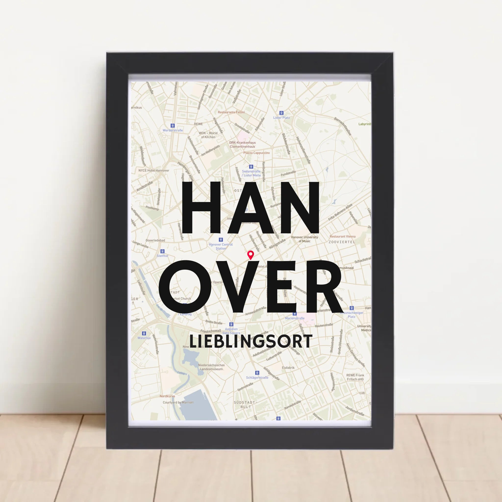 Poster mit Rahmen Schwarz 4