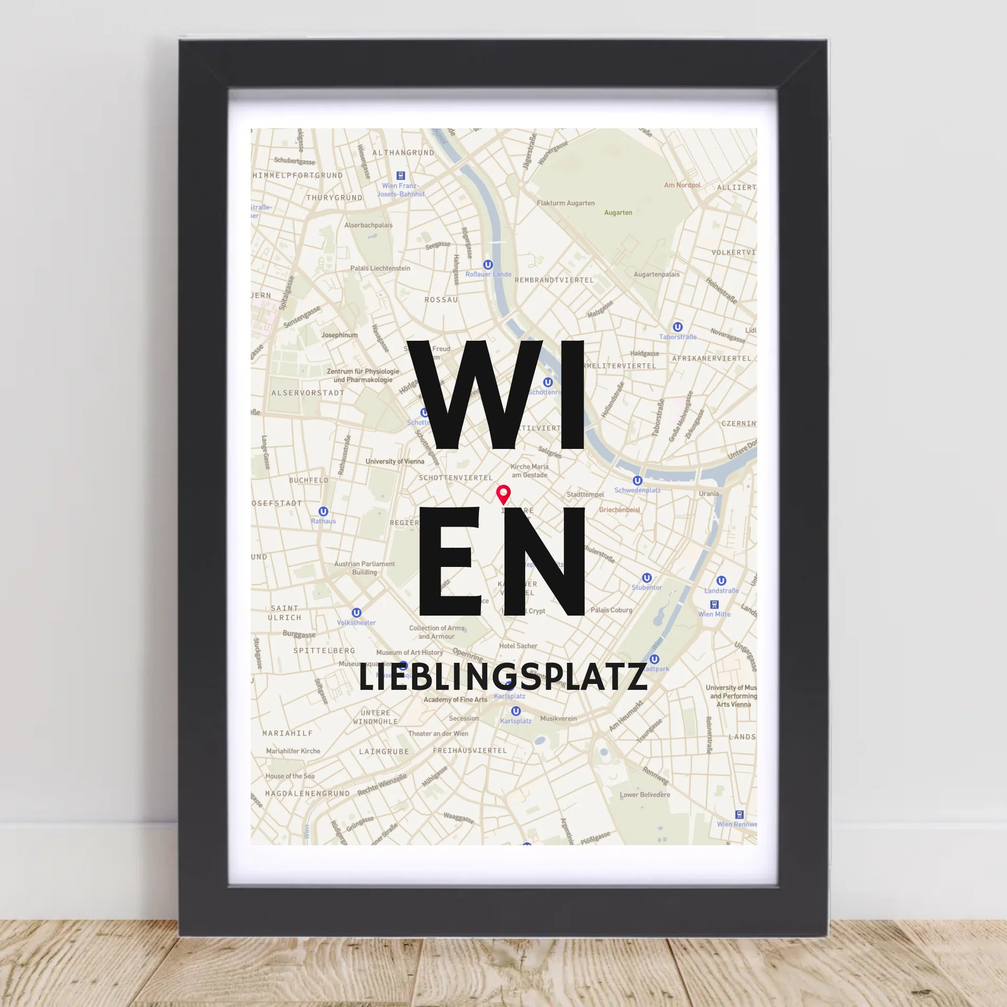 Poster mit Rahmen Schwarz 1