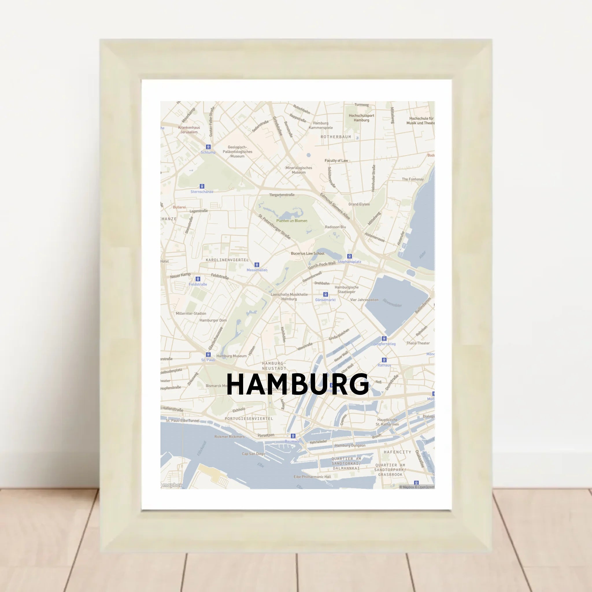 Poster mit Rahmen Hellholz 2