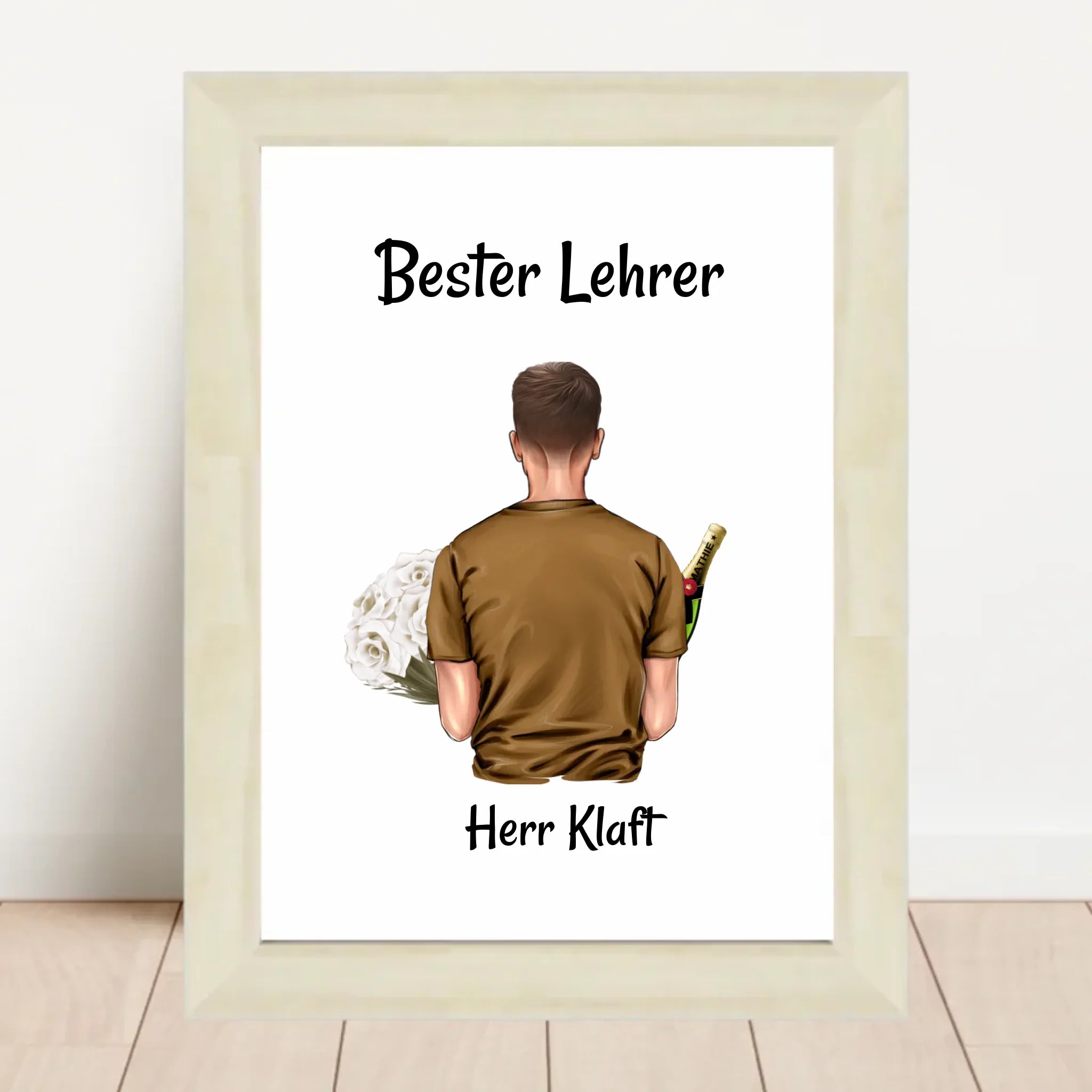 Poster mit Rahmen Hellholz 2