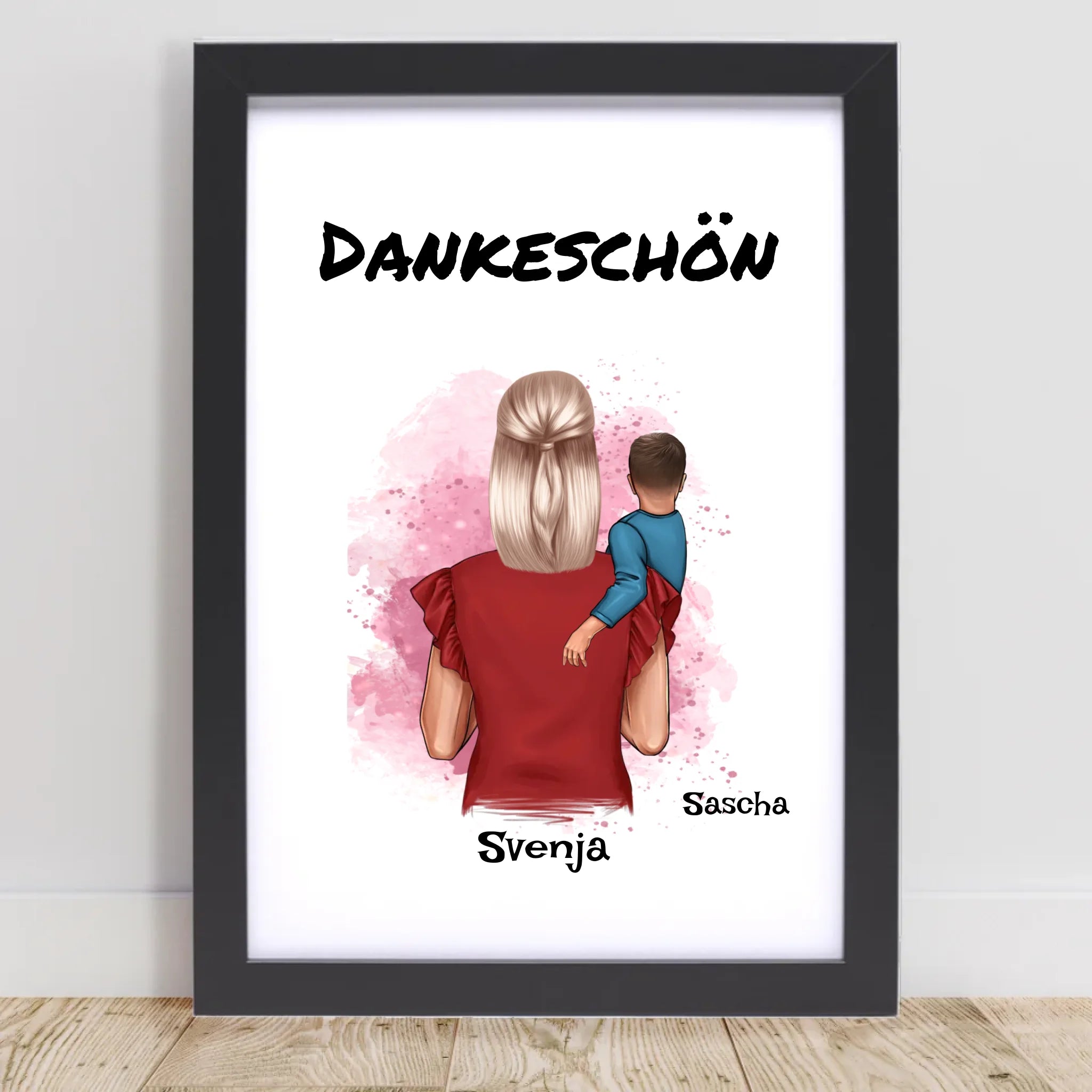 Poster mit Rahmen Schwarz 1