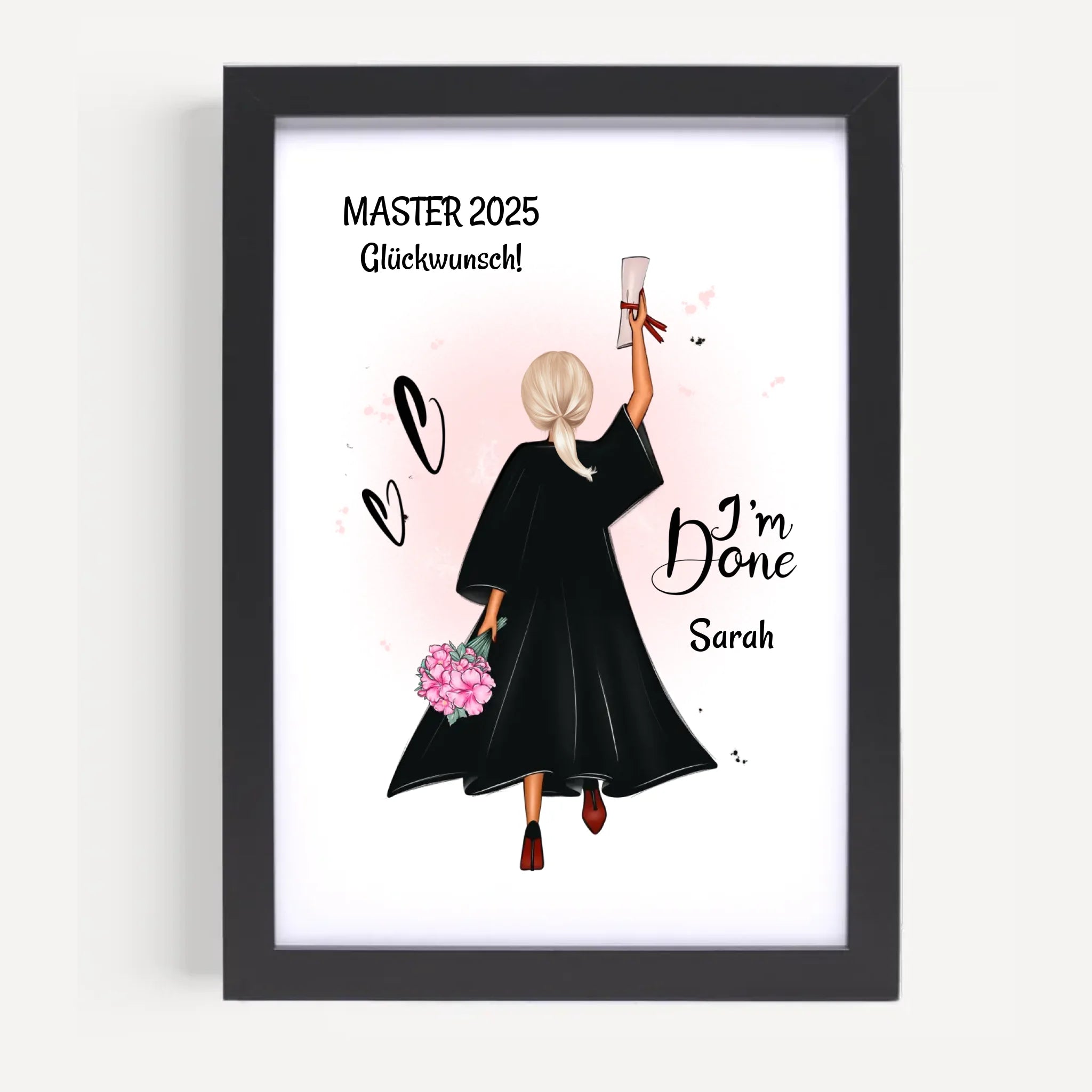 Poster mit Rahmen Schwarz 5