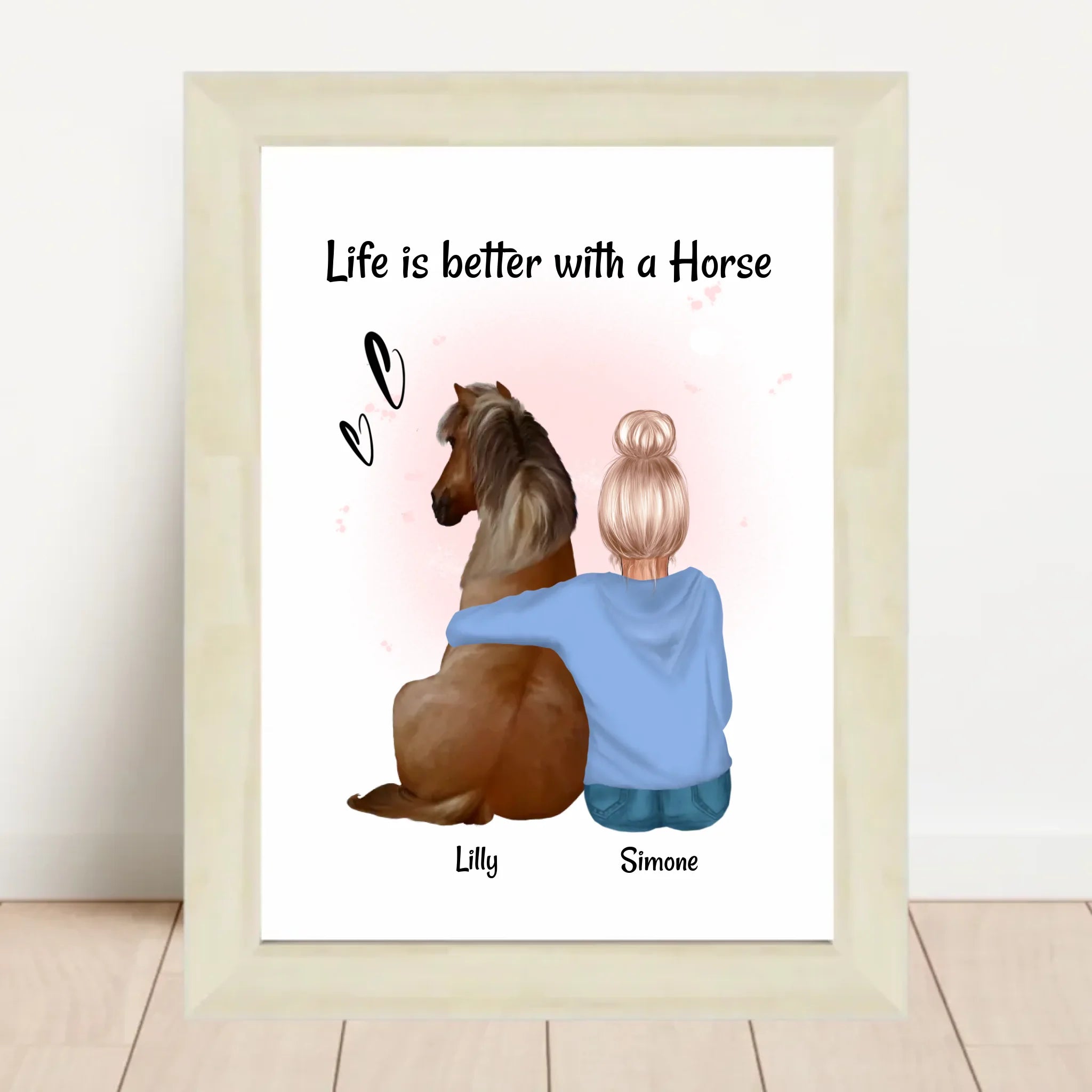 Poster mit Rahmen Hellholz 2