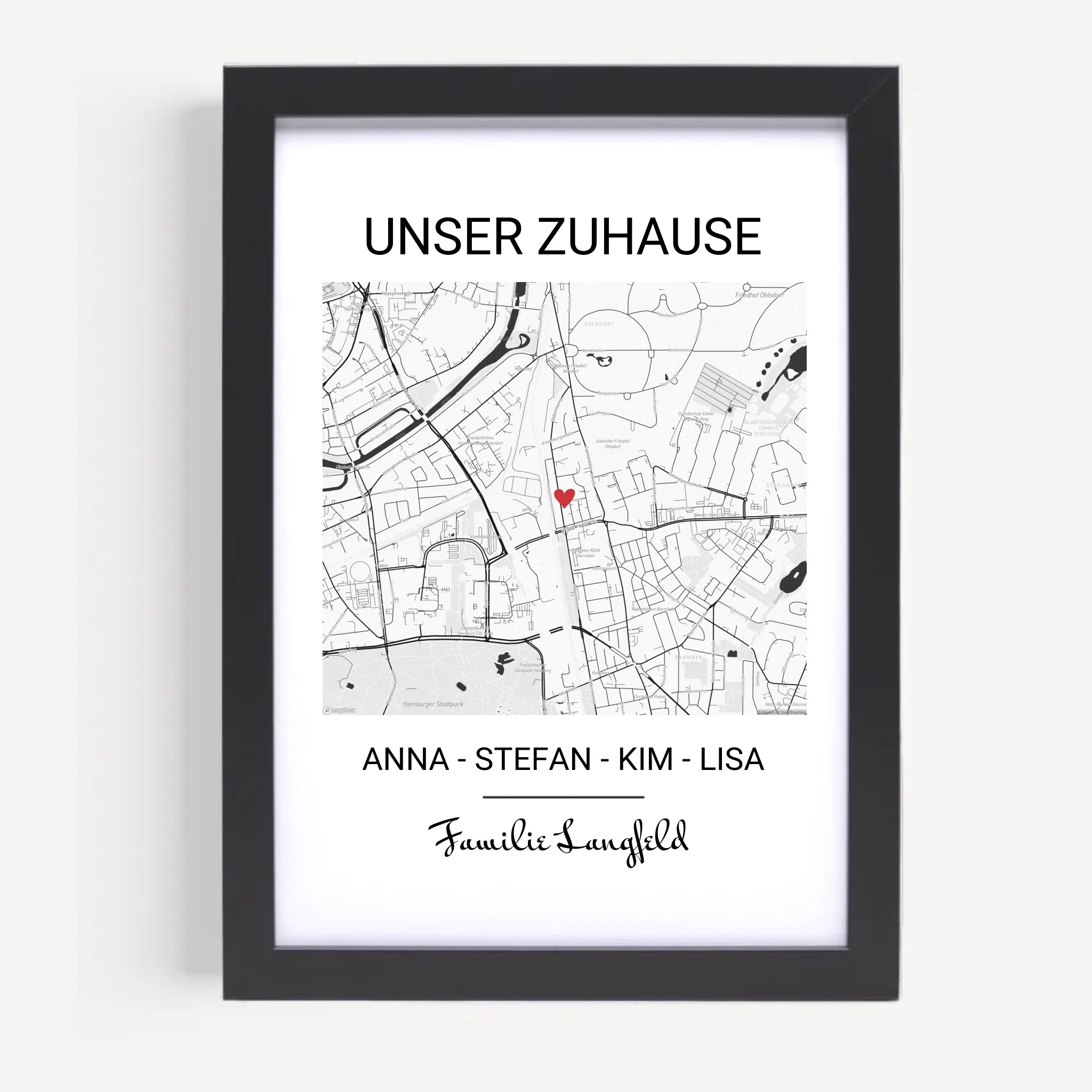 Poster mit Rahmen Schwarz 5