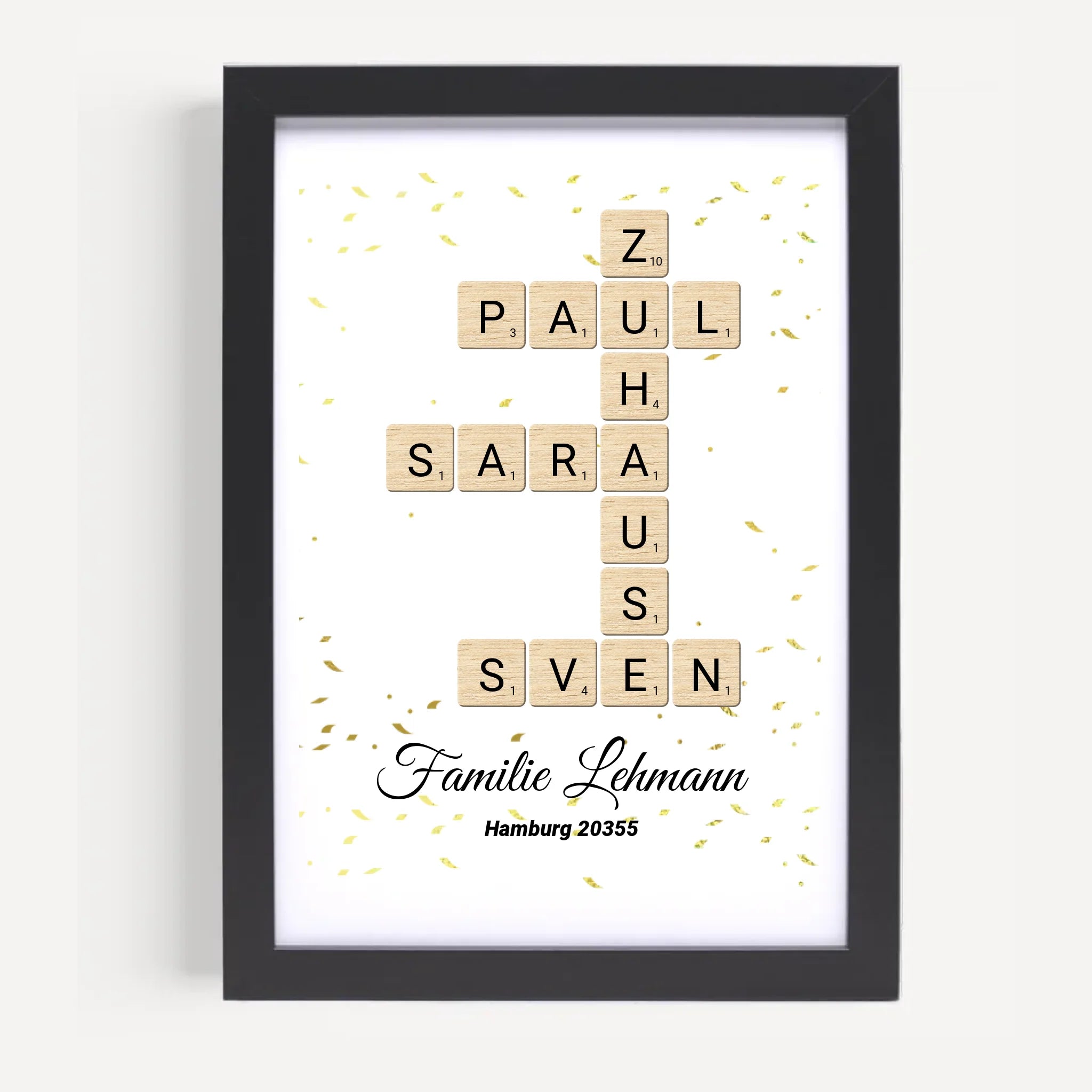 Poster mit Rahmen Schwarz 5