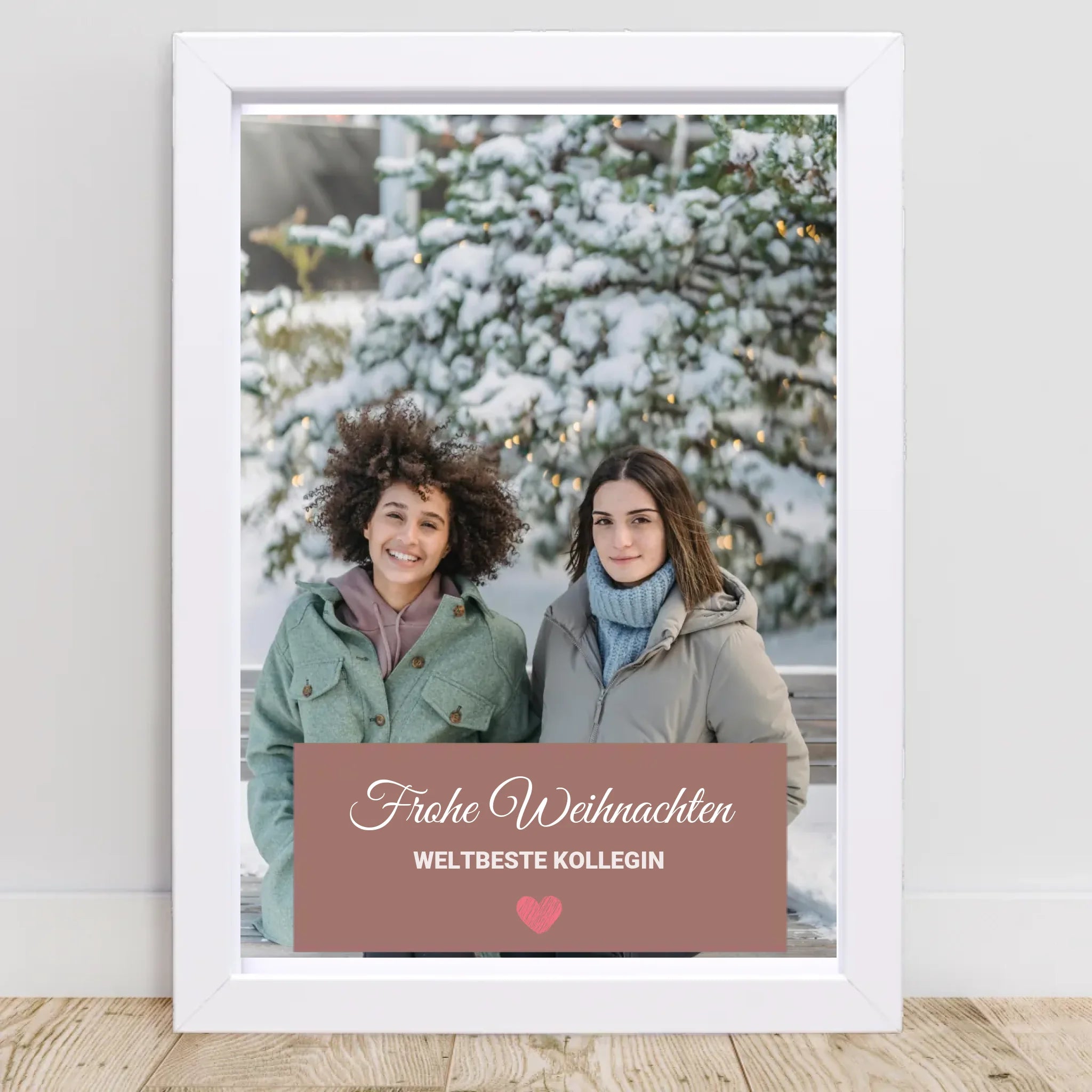 Poster mit Rahmen Weiß 2