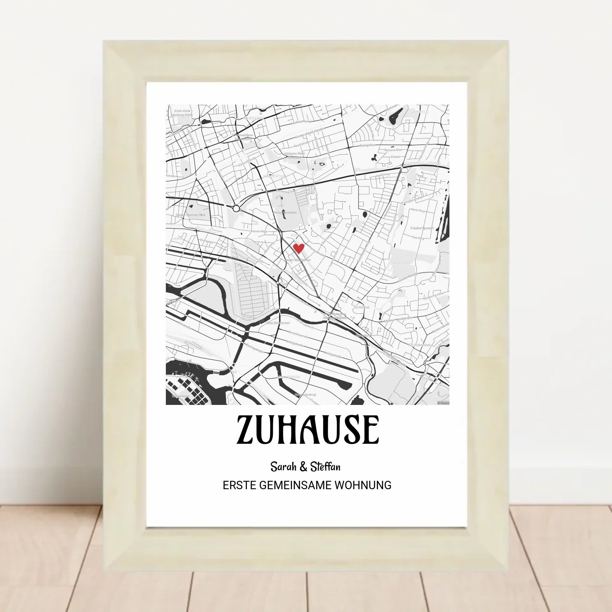 Poster mit Rahmen Hellholz 2