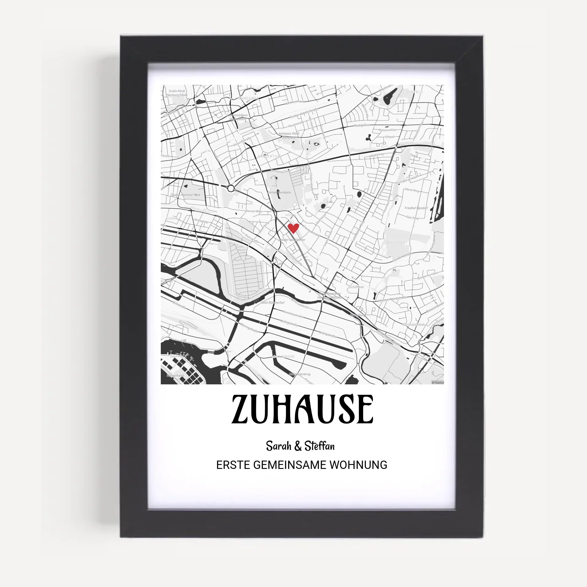 Poster mit Rahmen Schwarz 5