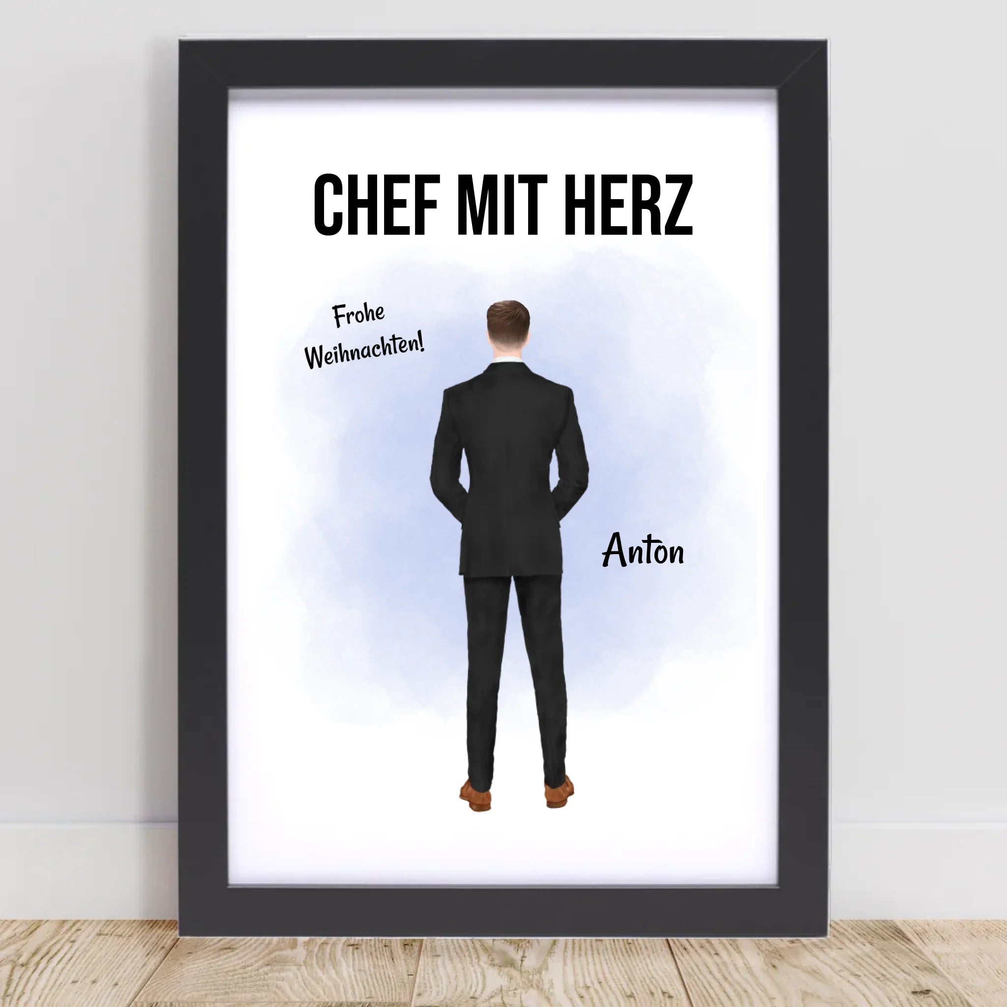 Poster mit Rahmen Schwarz 1