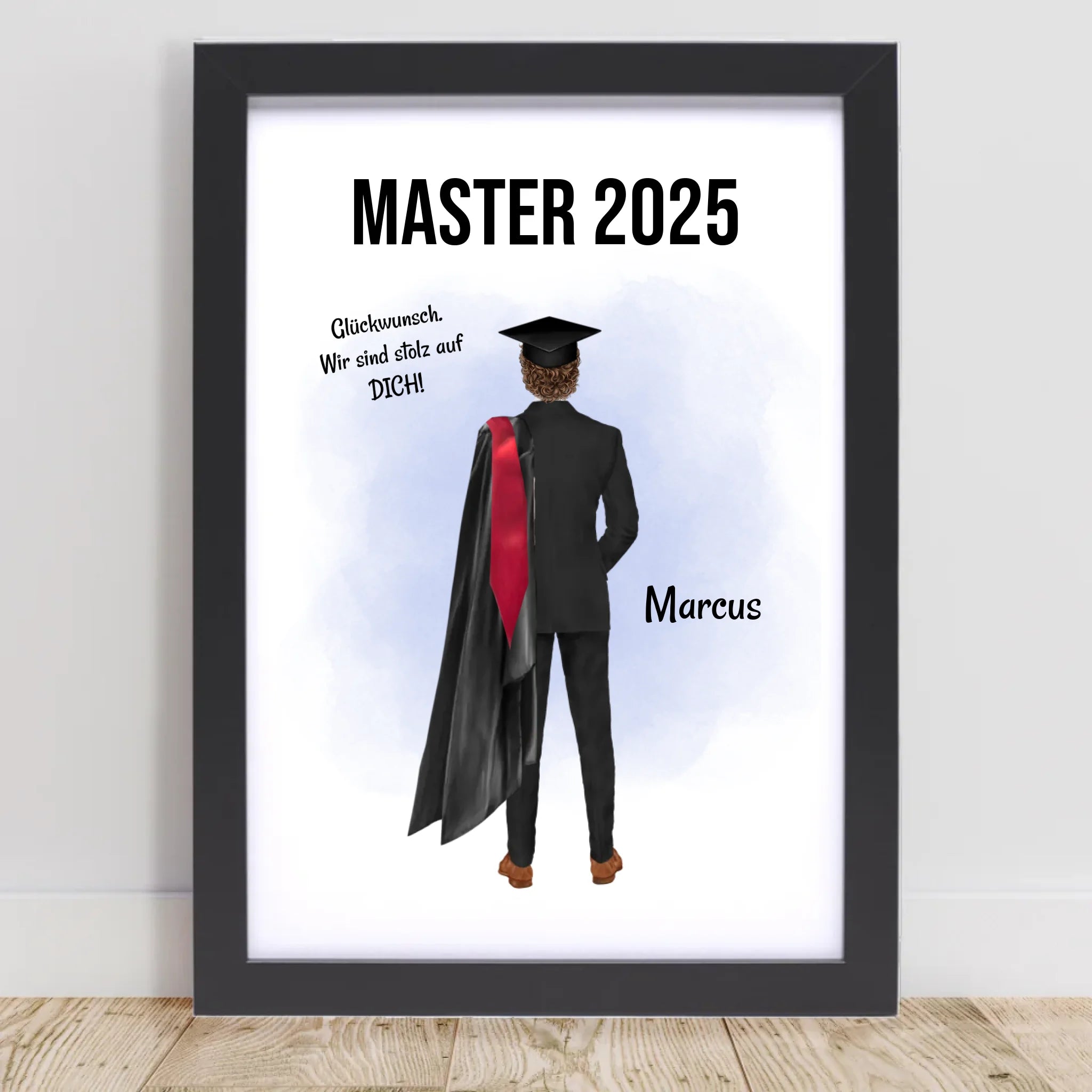 Poster mit Rahmen Schwarz 1