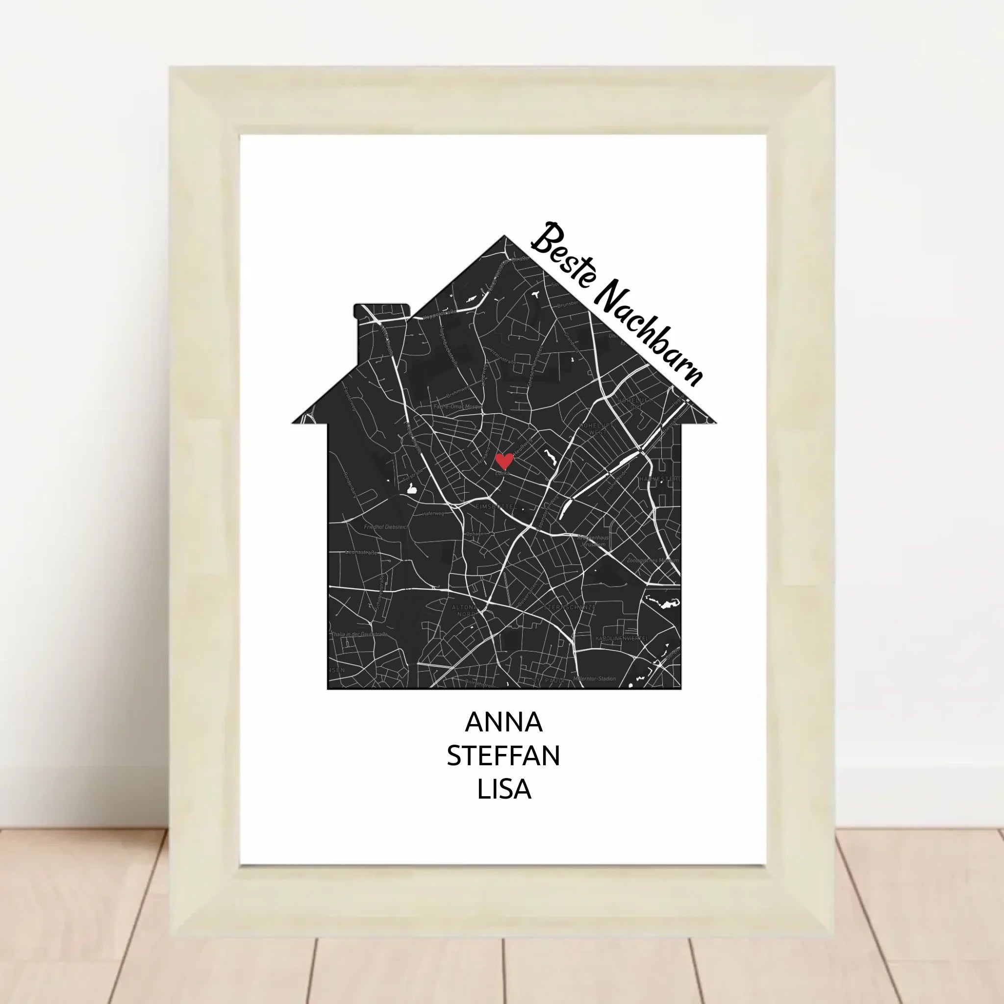 Poster mit Rahmen Hellholz 2