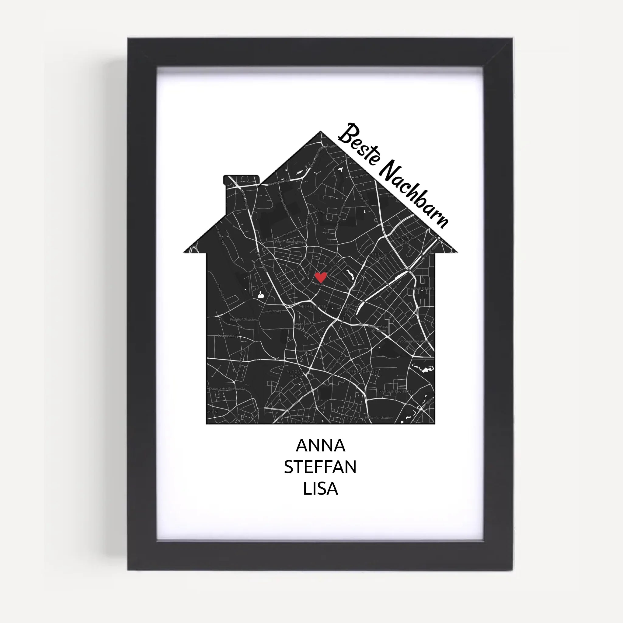 Poster mit Rahmen Schwarz 5
