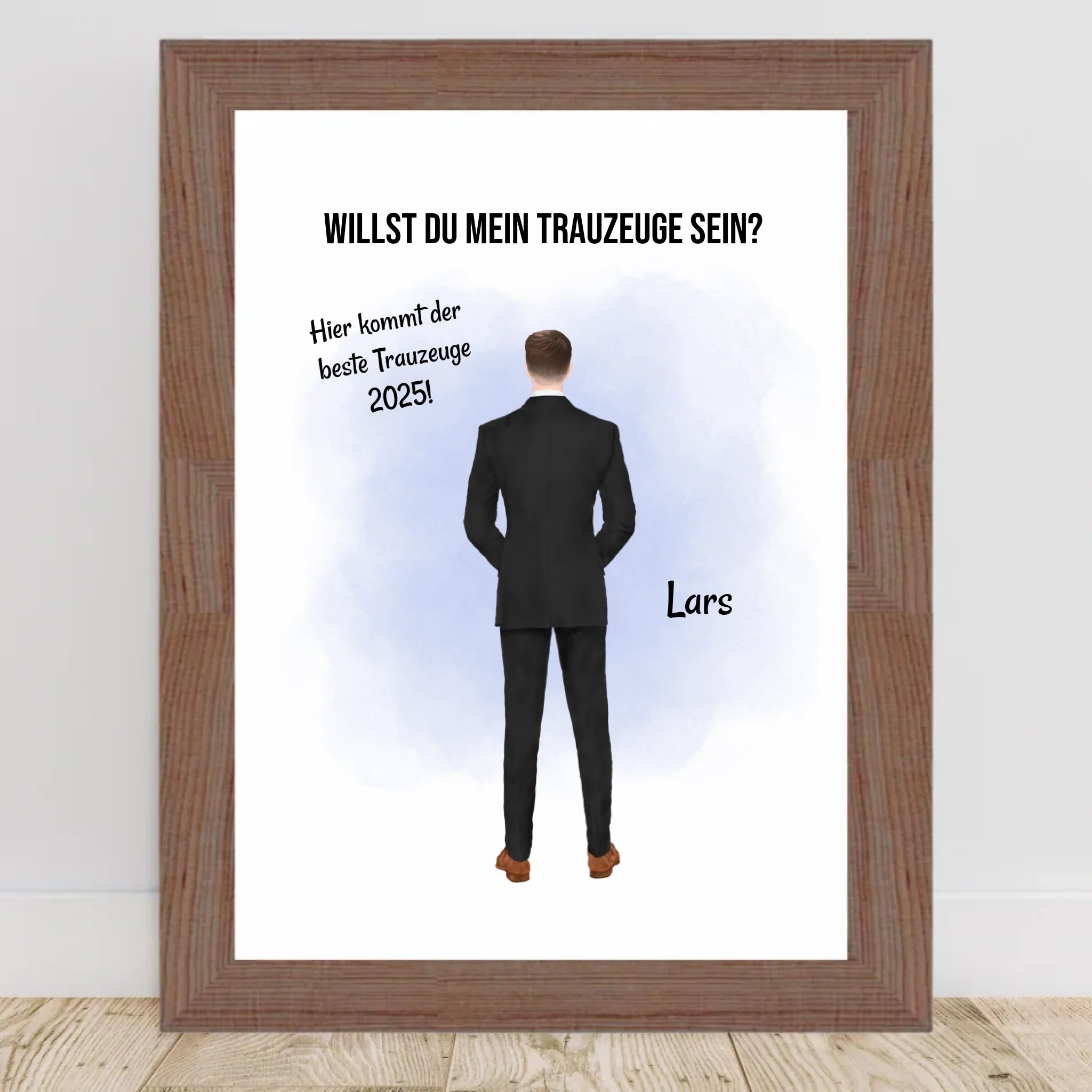 Trauzeuge Mann Fragen Bild Geschenk personalisierbar - Cantty