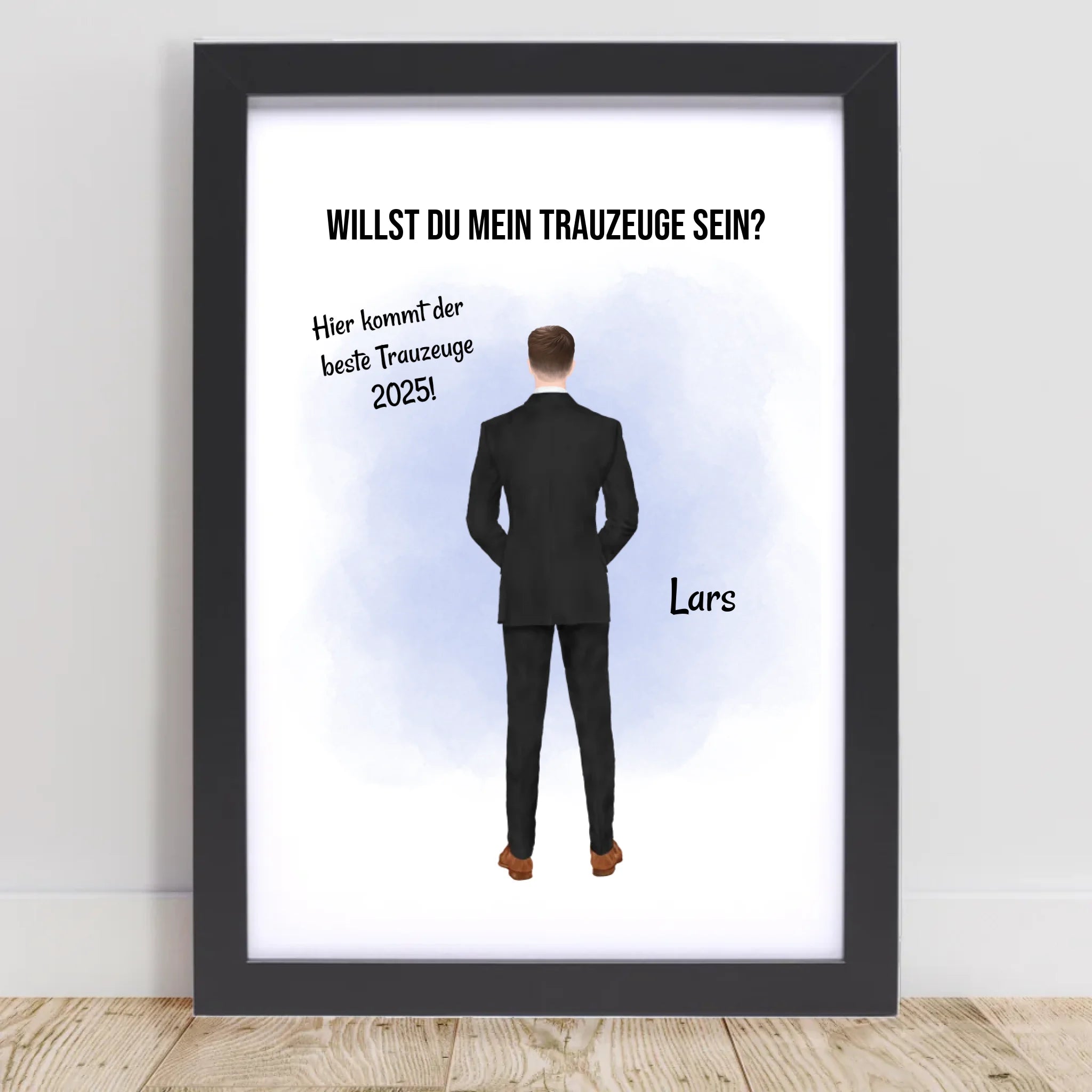 Trauzeuge Mann Fragen Bild Geschenk personalisierbar - Cantty