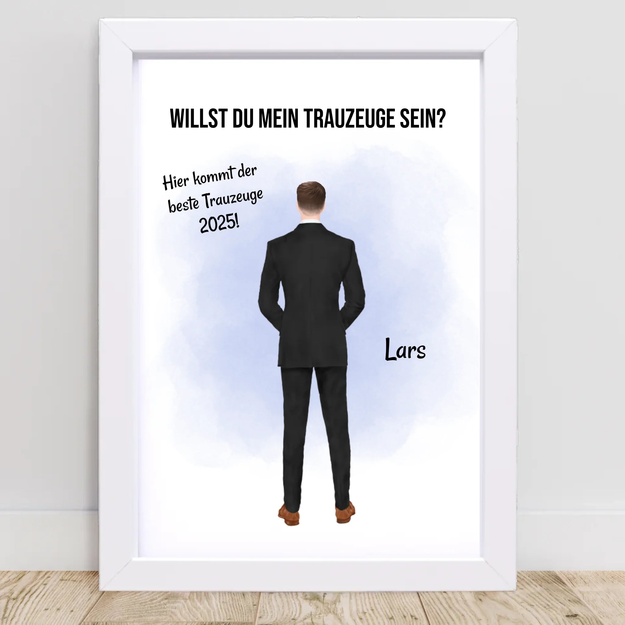 Trauzeuge Mann Fragen Bild Geschenk personalisierbar - Cantty