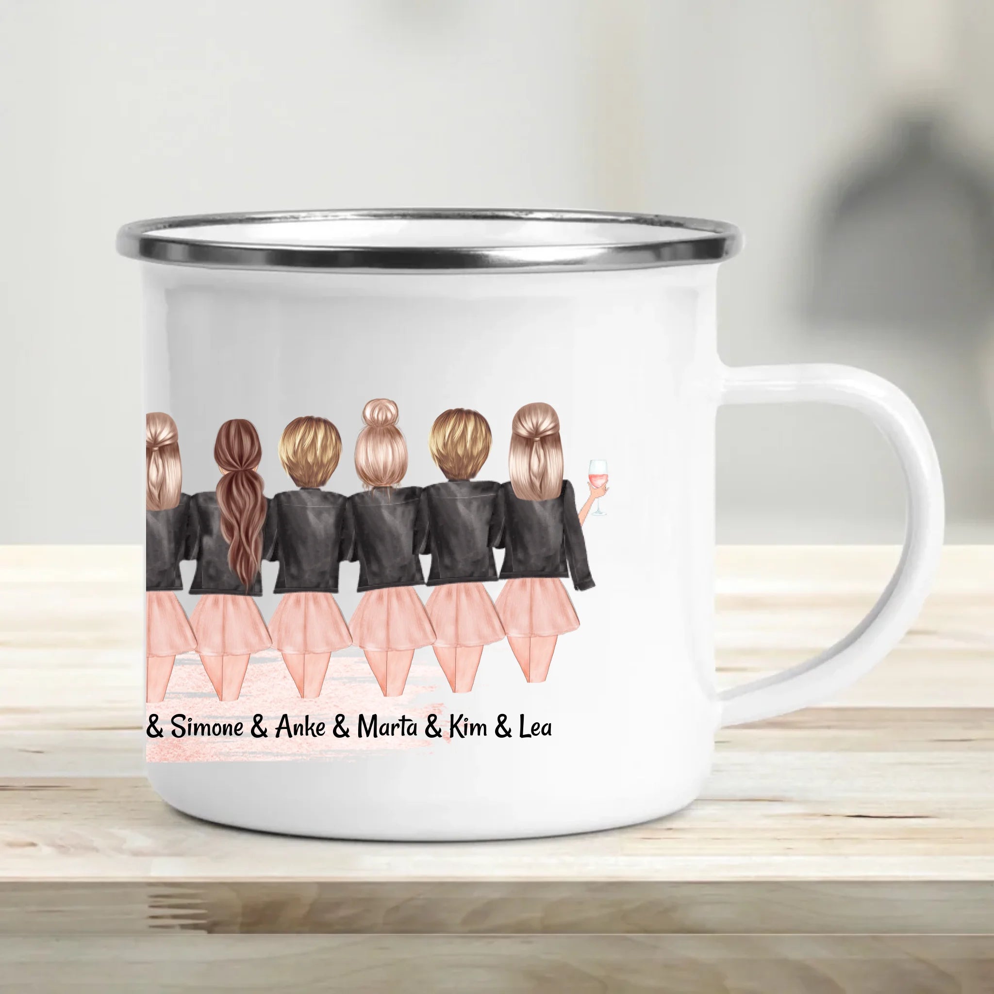 Emaille Tasse mockup