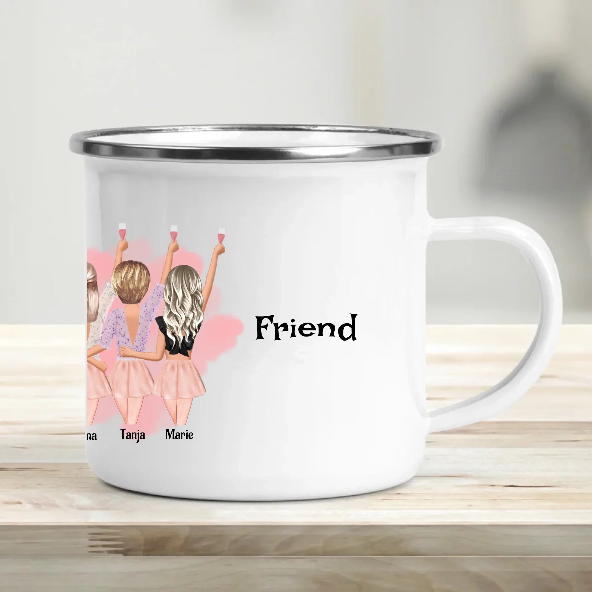 Emaille Tasse mockup