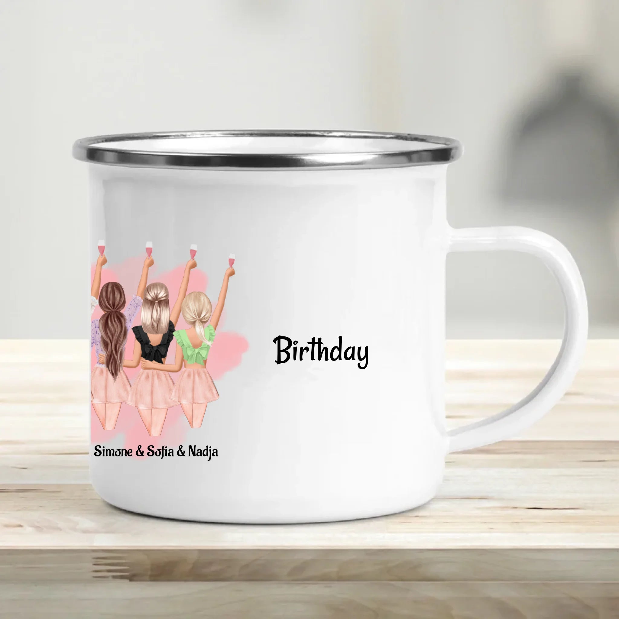 Emaille Tasse mockup